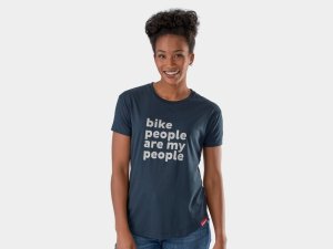 Shirt Trek Bike People T-Shirt Women XL Navy