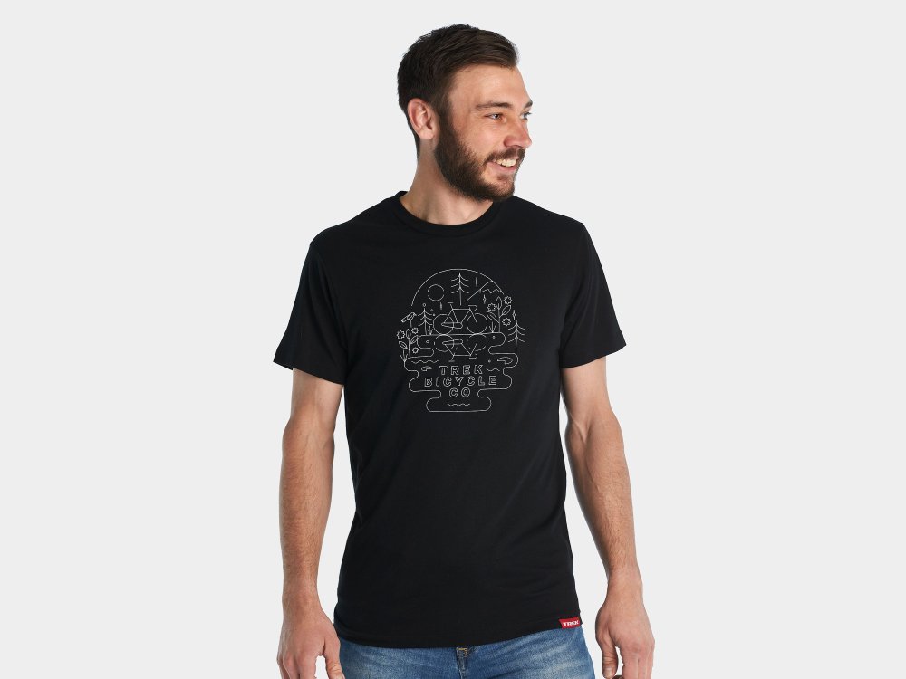 Trek Shirt Trek Lake T-Shirt XXL Black